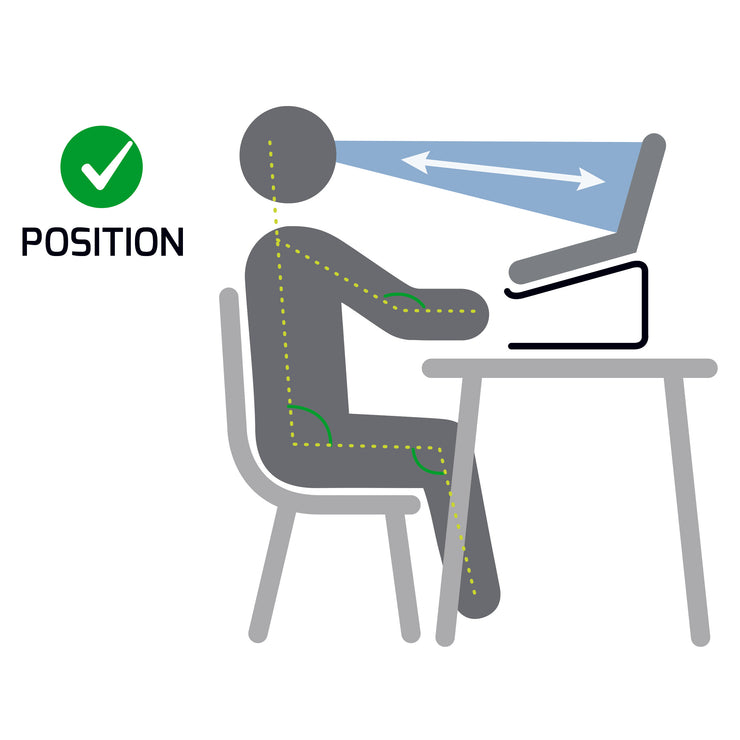 Ergonomic laptop riser