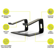 Ergonomic laptop riser
