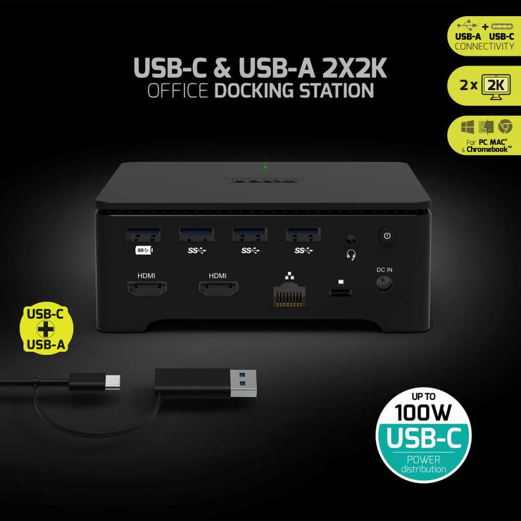 Station d'accueil USB-C & A 2x2K